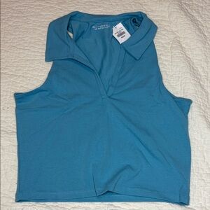 Abercrombie & Fitch Turquoise Sleeveless Tank